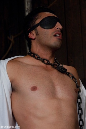 Blindfolded chained gay gets tortured wi - Picture 4