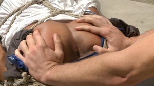 Black guy gets tied up and suspended ups - XXX Dessert - Picture 5