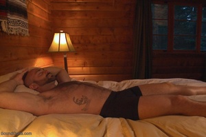 Bearded dude dreaming bdsm gay orgy in c - XXX Dessert - Picture 1