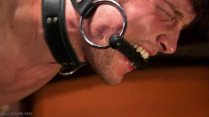 Gagged and bound guy gets bent over for  - XXX Dessert - Picture 16