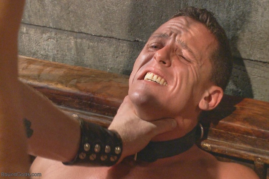Poor slave gets spanked while licking his m - XXX Dessert - Picture 17