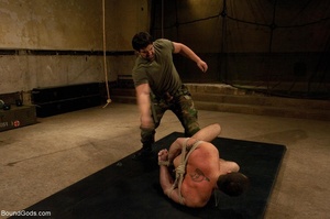 Muscular bearded military jeering his co - XXX Dessert - Picture 8