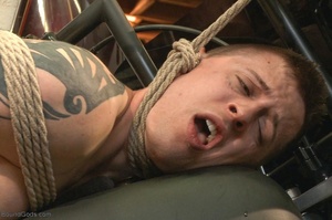 Hogtied stud gets jeered and punished by - Picture 15