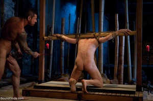 Tied up man gets rammed by his tattooed  - XXX Dessert - Picture 14