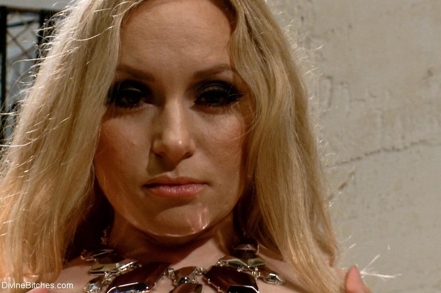 Busty blonde bitch in a black skirt gives y - XXX Dessert - Picture 16