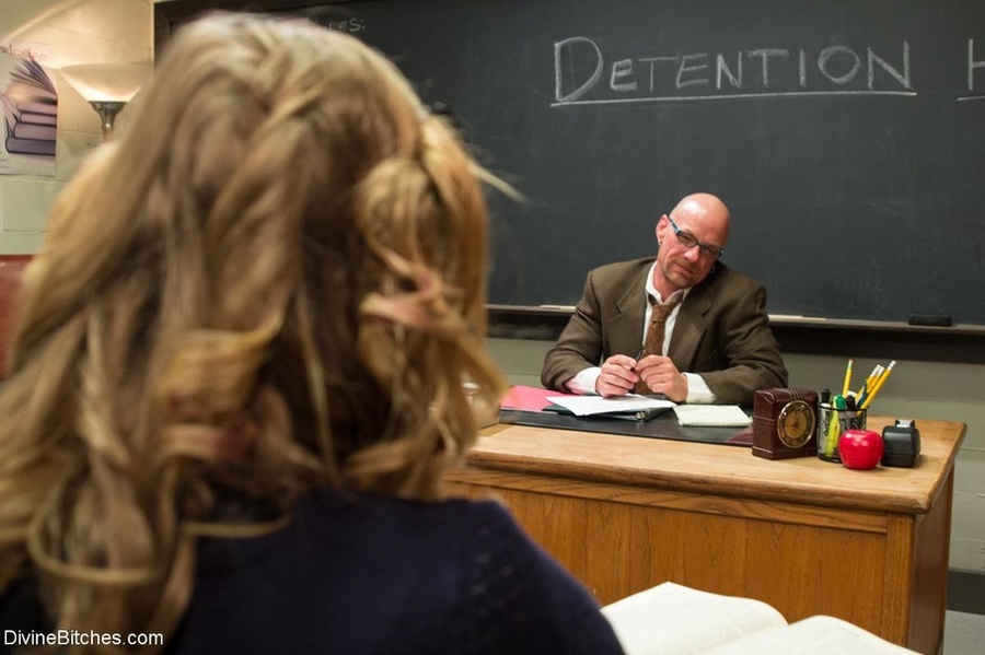 Hot blonde doll in detention turns the tabl - XXX Dessert - Picture 2