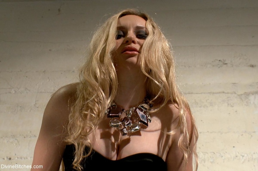 Long-haired, stern blonde hottie in black s - XXX Dessert - Picture 2