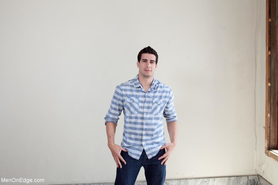 Roped and suspended gay gets his cock stimu - XXX Dessert - Picture 16