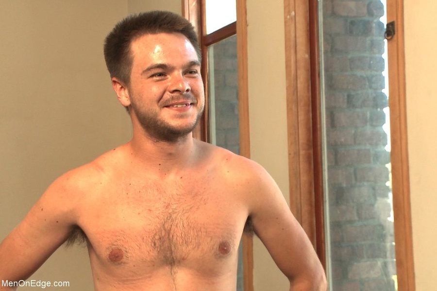 Horny lad in blindfold and ropes gets his c - XXX Dessert - Picture 16