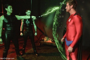 Muscular lad in superhero's cosplay gets - Picture 5