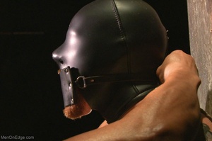 Red bearded dude in a leather mask roped - Picture 14