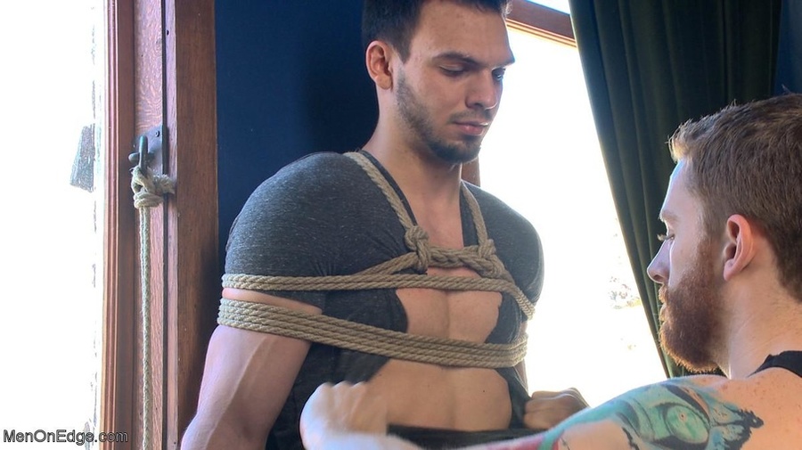 Brunette stud gets his clothes torn before  - XXX Dessert - Picture 2