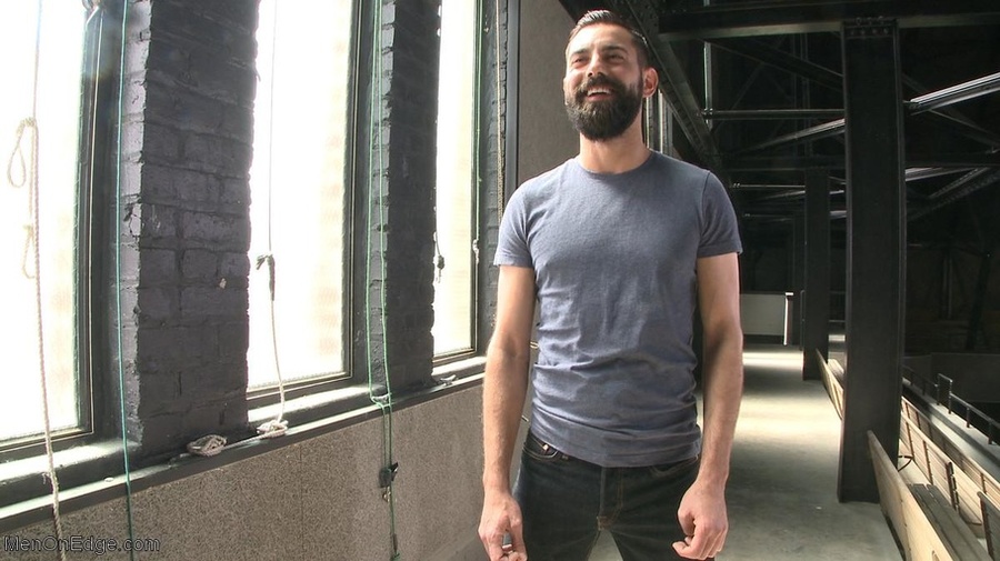 Bent over and bound stud with beard drinkin - XXX Dessert - Picture 1