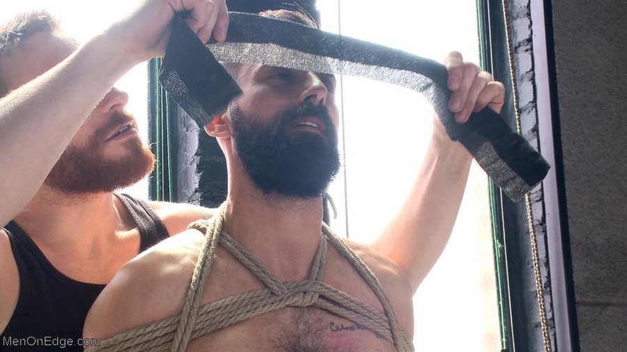 Bent over and bound stud with beard drinkin - XXX Dessert - Picture 5