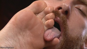 Red bearded lad gets high sucking bound  - Picture 15