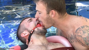 Two gays jeering gagged and bound lad in - XXX Dessert - Picture 3