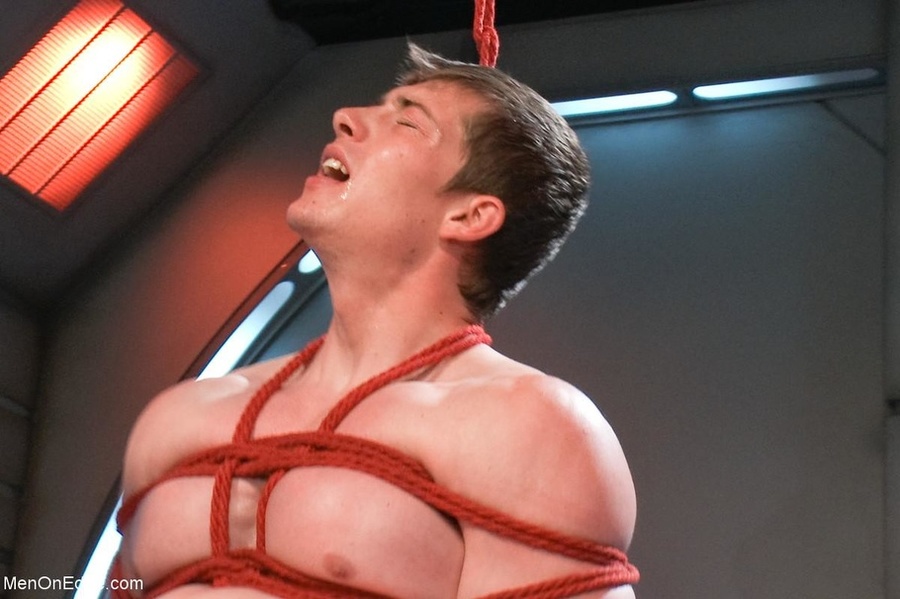 Fair-haired guy gets gagged and jeered with - XXX Dessert - Picture 16