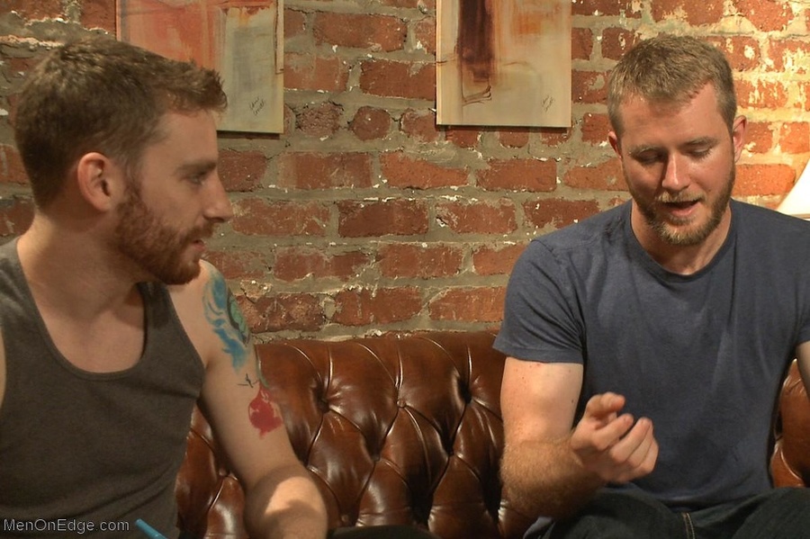 Handsome dude gets tied up and stimulated i - XXX Dessert - Picture 1