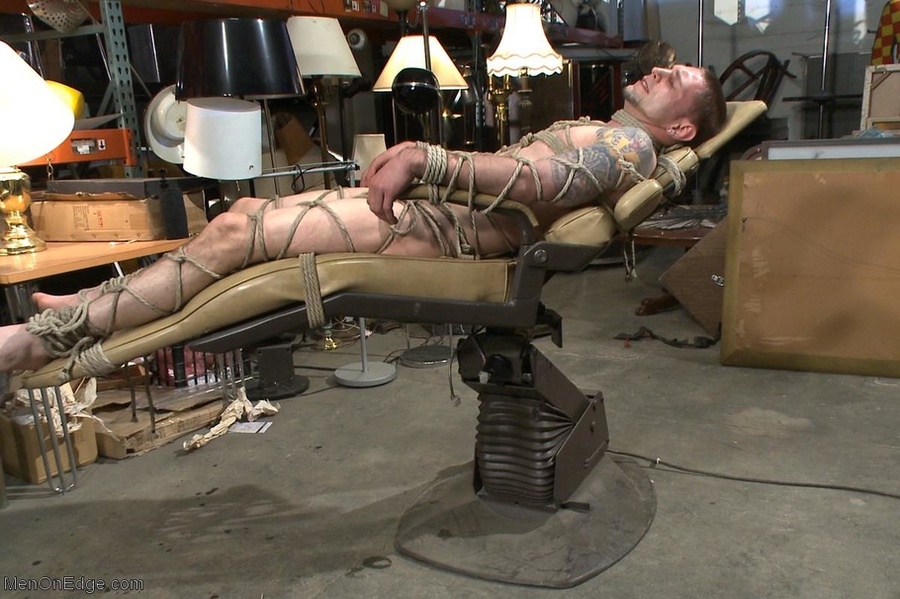 Young dude gets tied up in ropes and drille - XXX Dessert - Picture 17