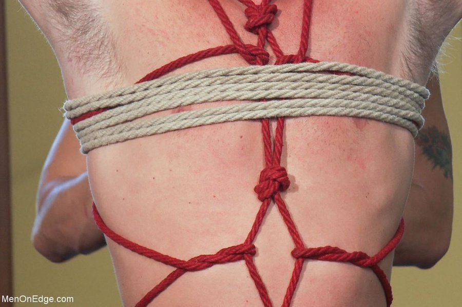 Blindfolded and bound gay dude is ready for - XXX Dessert - Picture 10