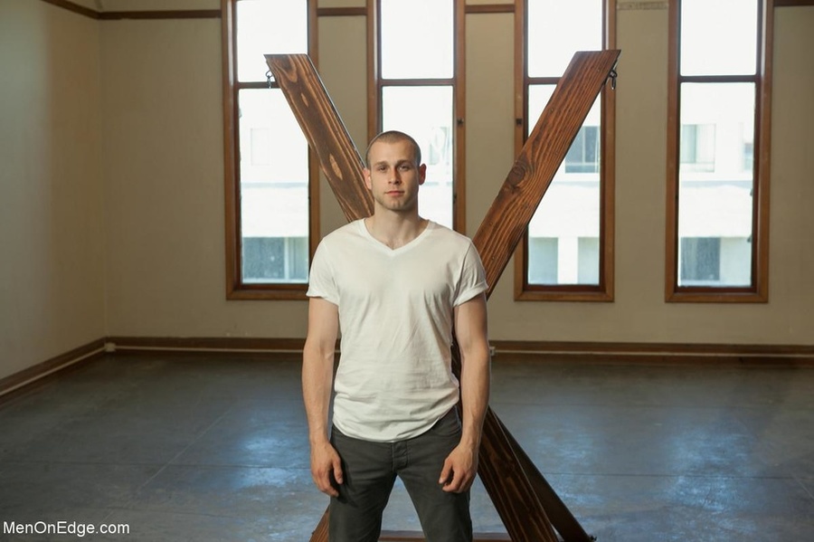 Bald dude with a large dick gets tied up an - XXX Dessert - Picture 13