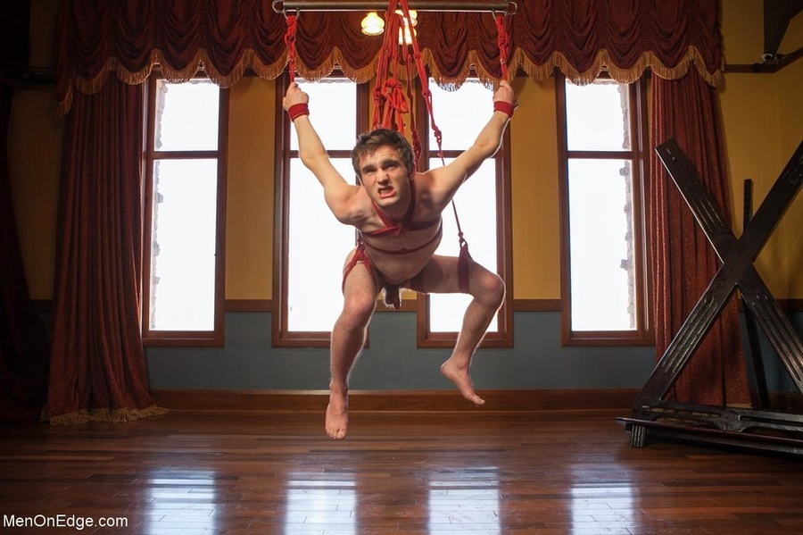 Cheerful gay man gets tied up and used by h - XXX Dessert - Picture 17