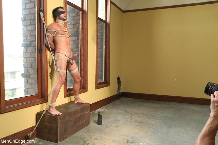 Handsome dude with a big dick gets tied up - XXX Dessert - Picture 6