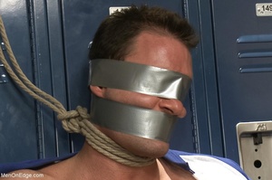 Handsome gay dude gets tied up and used  - Picture 2