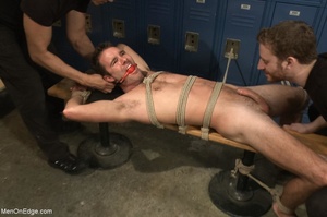Handsome gay dude gets tied up and used  - Picture 10