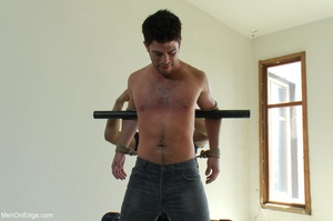 Good looking gay hunk gets tied up and d - XXX Dessert - Picture 1