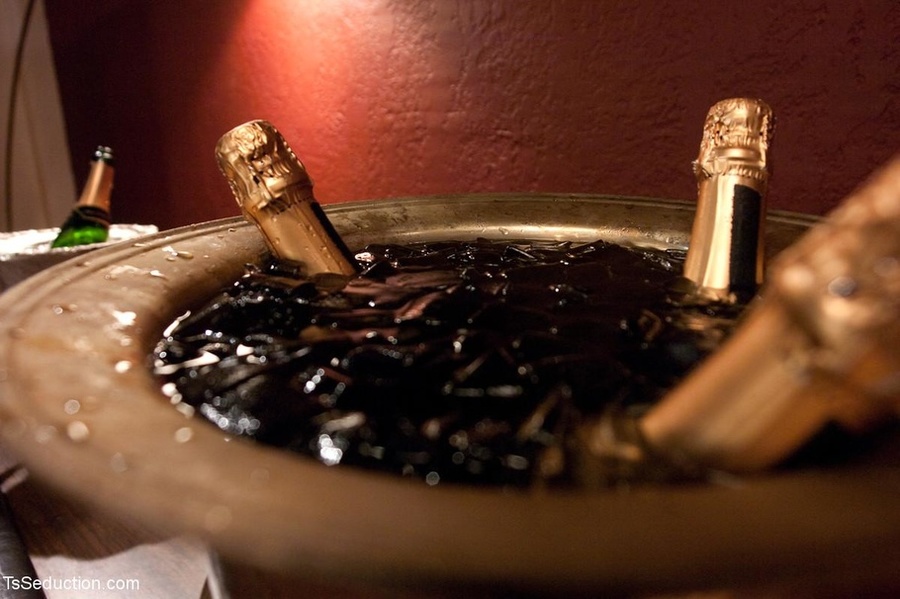 Shemale’s condom-covered cock fits right in - XXX Dessert - Picture 3