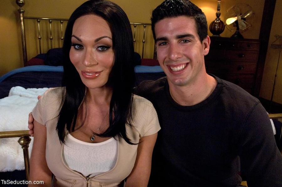 Submissive male worships a ladyboy’s feet a - XXX Dessert - Picture 1