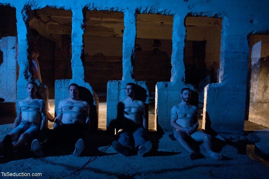 Obedient guy rides a sexy tranny’s cock in  - XXX Dessert - Picture 1