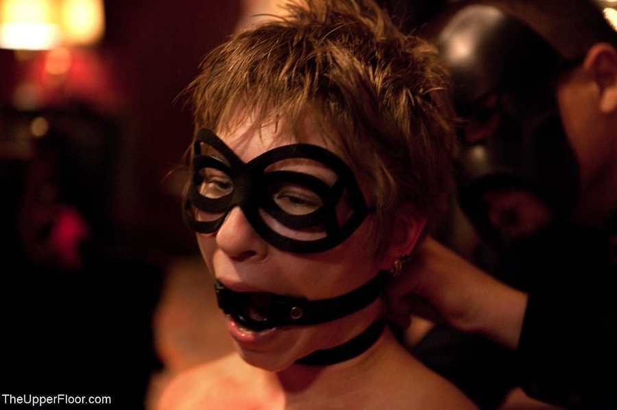 Cum-licking Asian slave is hogtied and hung - XXX Dessert - Picture 1