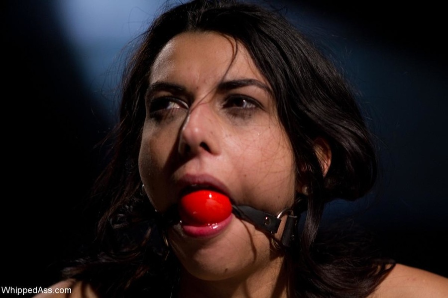 Long haired brunette gets tied, gagged and ass fucked hard - XXXonXXX - Pic 14