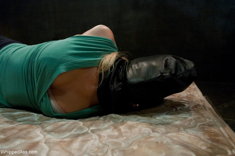 Blonde sweetie gets tied up and used by two slutty gals - XXXonXXX - Pic 1