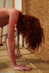 Pretty skinny ginger isn't afraid of ropes and hot wax