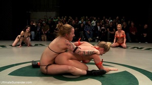 Strong lesbian sluts are ready for hot wrestling right now - Picture 4