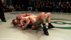 Strong lesbian sluts are ready for hot wrestling right now - Picture 15