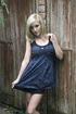 blonde cutie polka-dots slowly