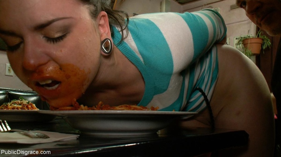 Slut is spanked and stripped in a diner, in - XXX Dessert - Picture 7