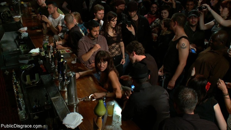 Brunette’s great tits are bound and pinched - XXX Dessert - Picture 9