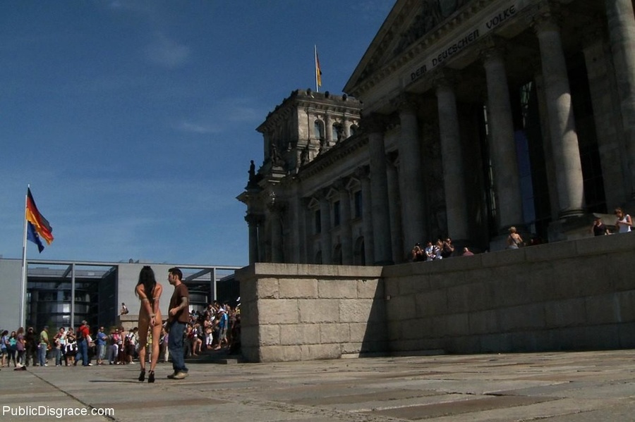 Public shaming caps off a dark-haired cutie - XXX Dessert - Picture 4