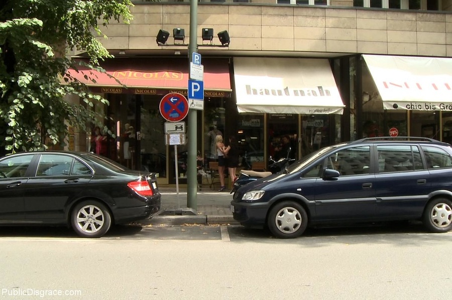 Skinny blonde is naked in public, then take - XXX Dessert - Picture 2