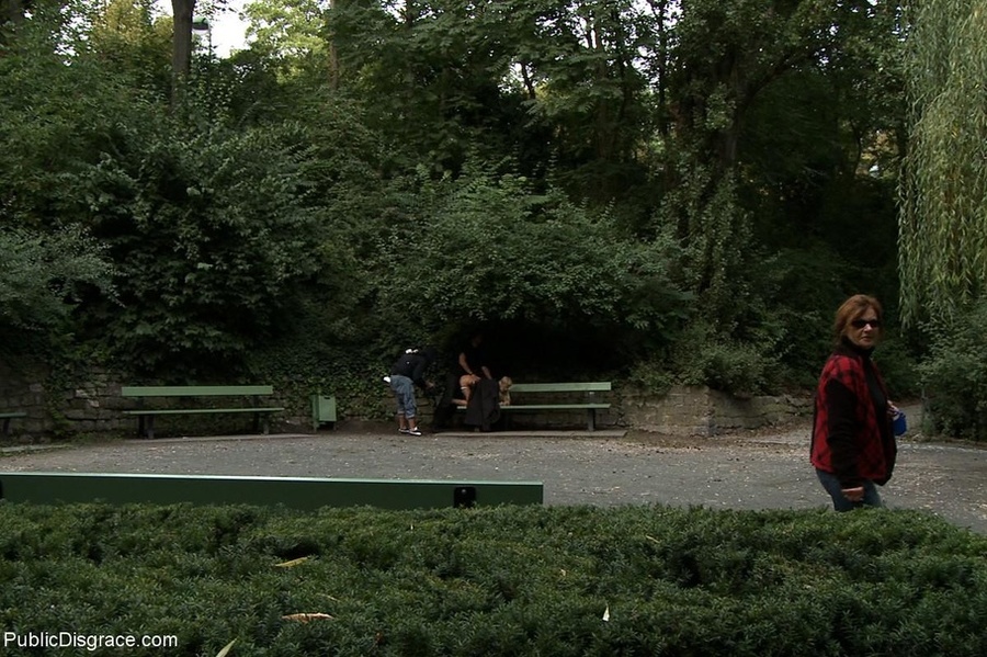 Skinny blonde is naked in public, then take - XXX Dessert - Picture 12