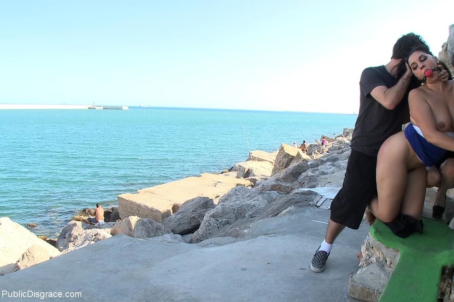 Before she is screwed on a rocky cliff, a c - XXX Dessert - Picture 7
