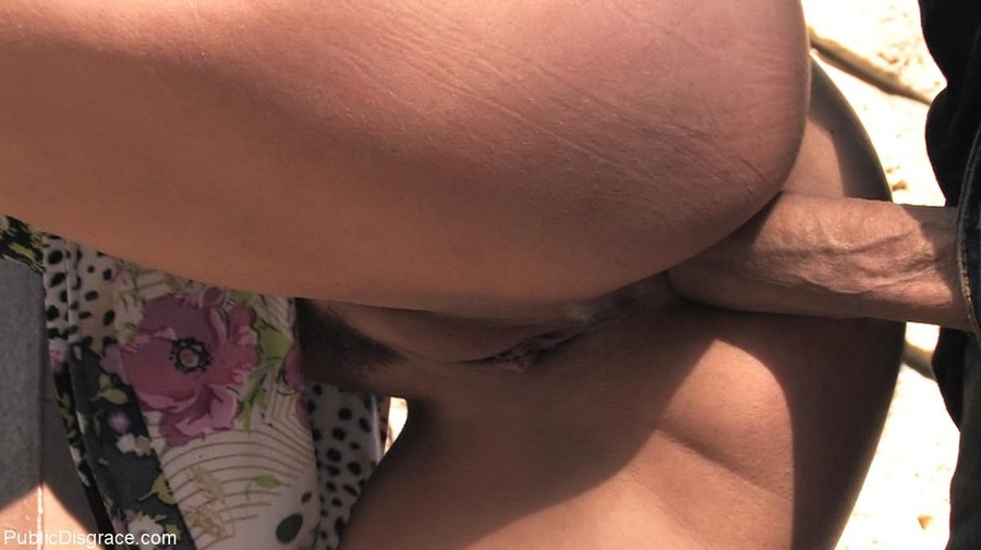 A hardcore outdoor threesome is as humiliat - XXX Dessert - Picture 8