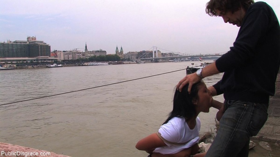 Stunning gal with green eyes gives a public - XXX Dessert - Picture 10