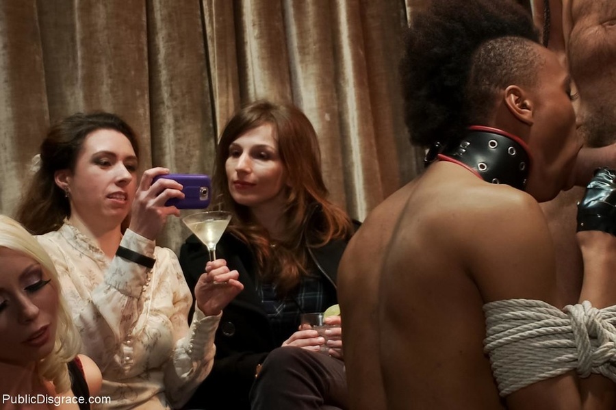 Bound and gagged ebony doll with small tits - XXX Dessert - Picture 11