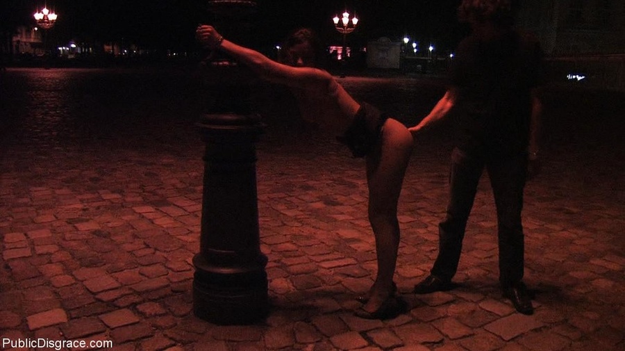 Girl’s wrists are cuffed as she gives a nig - XXX Dessert - Picture 10